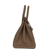 Pre-owned Hermes Birkin 35 Etoupe Togo Gold Hardware - Thumbnail View 3