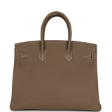 Pre-owned Hermes Birkin 35 Etoupe Togo Gold Hardware - Thumbnail View 4