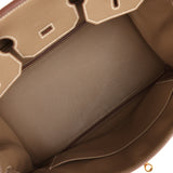Pre-owned Hermes Birkin 35 Etoupe Togo Gold Hardware - Thumbnail View 8