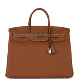 Hermes Birkin 40 Gold Togo Palladium Hardware - Thumbnail View 1
