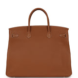 Hermes Birkin 40 Gold Togo Palladium Hardware - Thumbnail View 4