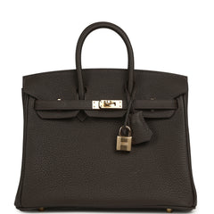 Hermes Birkin 25 Bai-Brun Togo Permabrass Hardware