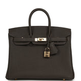 Hermes Birkin 25 Bai-Brun Togo Permabrass Hardware - Thumbnail View 1