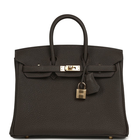 Hermes Birkin 25 Bai-Brun Togo Permabrass Hardware