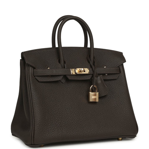 Hermes Birkin 25 Bai-Brun Togo Permabrass Hardware