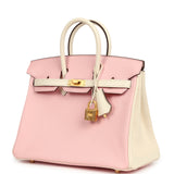 Hermes Special Order (HSS) Birkin 25 Rose Sakura, Nata Chevre Mysore Brushed Gold Hardware - Thumbnail View 5