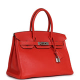Pre-owned Hermes Birkin 30 Capucine Togo Palladium Hardware - Thumbnail View 2