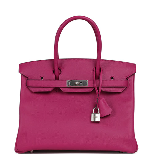 Hermes Birkin 30 Rose Poupre Epsom Palladium Hardware