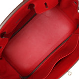 Pre-owned Hermes Birkin 30 Tressage De Cuir Rouge Piment Swift, Rouge H, Rouge De Coeur Epsom Palladium Hardware - Thumbnail View 8