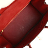 Pre-owned Hermes Birkin 30 Rouge H Matte Alligator Gold Hardware - Thumbnail View 8