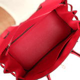 Pre-owned Hermes Birkin 30 Rose Extreme Epsom Palladium Hardware - Thumbnail View 9