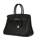 Pre-owned Hermes Birkin 30 Black Togo Palladium Hardware - Thumbnail View 5