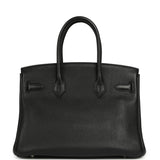 Pre-owned Hermes Birkin 30 Black Togo Palladium Hardware - Thumbnail View 3