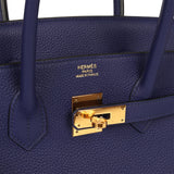 Hermes Birkin 35 Bleu Encre Togo Gold Hardware - Thumbnail View 7