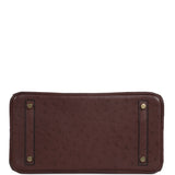 Hermes Birkin 30 Rouge Sellier Ostrich Gold Hardware - Thumbnail View 6