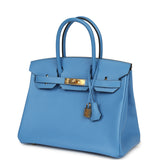 Hermes Birkin 30 Bleu Paradise Epsom Gold Hardware - Thumbnail View 5