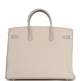 Hermes Special Order (HSS) Birkin 40 Craie, Gris Perle Togo Brushed Palladium Hardware - Thumbnail View 4