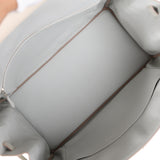Hermes Special Order (HSS) Birkin 40 Craie, Gris Perle Togo Brushed Palladium Hardware - Thumbnail View 8