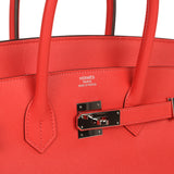 Pre-owned Hermes Birkin 35 Rose Jaipur Epsom Palladium Hardware - Thumbnail View 7