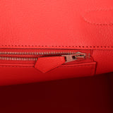 Pre-owned Hermes Birkin 35 Rose Jaipur Epsom Palladium Hardware - Thumbnail View 9