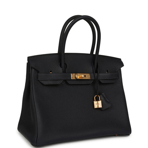 Hermes Birkin 30 Caban Togo Rose Gold Hardware