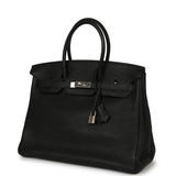Vintage Hermes Birkin 35 Black Togo Palladium Hardware - Thumbnail View 5