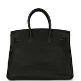 Vintage Hermes Birkin 35 Black Togo Palladium Hardware - Thumbnail View 4