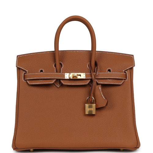 Hermes Birkin 25 Gold Togo Gold Hardware