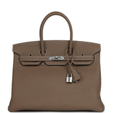 Hermes Birkin 35 Etoupe Togo Palladium Hardware - Thumbnail View 1