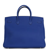 Hermes Birkin 40 Bleu Royal Togo Palladium Hardware - Thumbnail View 4