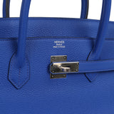 Hermes Birkin 40 Bleu Royal Togo Palladium Hardware - Thumbnail View 7