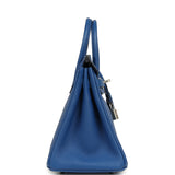 Hermes Birkin 25 Bleu France Togo Palladium Hardware - Thumbnail View 3