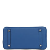 Hermes Birkin 25 Bleu France Togo Palladium Hardware - Thumbnail View 6