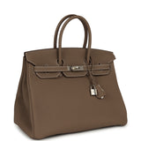 Hermes Birkin 35 Etoupe Togo Palladium Hardware - Thumbnail View 2