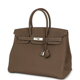 Hermes Birkin 35 Etoupe Togo Palladium Hardware - Thumbnail View 5