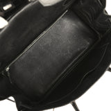 Vintage Hermes Birkin 35 Black Shiny Niloticus Crocodile Palladium Hardware - Thumbnail View 9