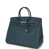 Hermes Birkin 40 Bleu Tempete Togo Palladium Hardware - Thumbnail View 5