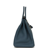 Hermes Birkin 40 Bleu Tempete Togo Palladium Hardware - Thumbnail View 3
