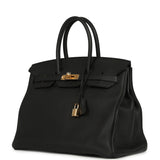 Pre-owned Hermes Birkin 35 Black Togo Gold Hardware - Thumbnail View 5