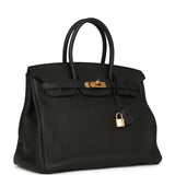 Pre-owned Hermes Birkin 35 Black Togo Gold Hardware - Thumbnail View 2