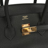 Pre-owned Hermes Birkin 35 Black Togo Gold Hardware - Thumbnail View 7