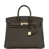Hermes Birkin 25 Vert de Gris Togo Gold Hardware - Thumbnail View 1