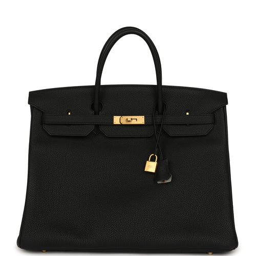 Hermes Special Order (HSS) Birkin 40 Black Verso Togo Brushed Gold Hardware