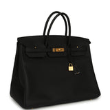 Hermes Special Order (HSS) Birkin 40 Black Verso Togo Brushed Gold Hardware - Thumbnail View 2