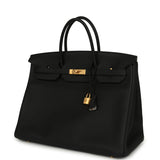 Hermes Special Order (HSS) Birkin 40 Black Verso Togo Brushed Gold Hardware - Thumbnail View 5
