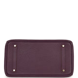 Pre-owned Hermes Birkin 35 Cassis Fjord Gold Hardware - Thumbnail View 6