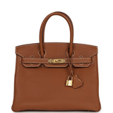 Hermes Birkin 30 Gold Togo Gold Hardware - Thumbnail View 1