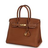 Hermes Birkin 30 Gold Togo Gold Hardware - Thumbnail View 5
