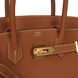 Hermes Birkin 30 Gold Togo Gold Hardware - Thumbnail View 7