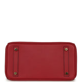 Pre-owned Hermes Birkin 25 Rouge Grenat Swift Gold Hardware - Thumbnail View 6